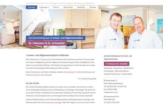 Homepage Gemeinschaftspraxis Dr. Heimann, Dr. Grönefeld