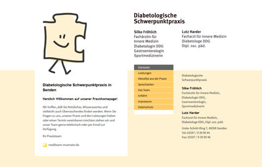 Homepage der Diabetologische Schwerpunktpraxis Silke Fröhlich