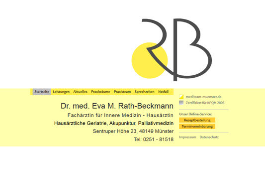 Praxishomepage Eva M. Rath-Beckmann